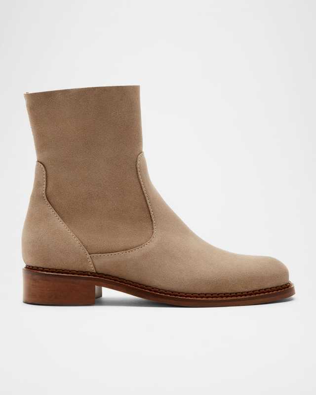 Silvie Suede Classic Ankle Booties